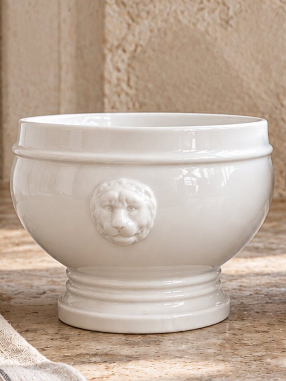 Set of 2 New Pillivuyt France Lion Head Soup Bowls Footed Ironstone Mini Tureens - Picture 6 of 11